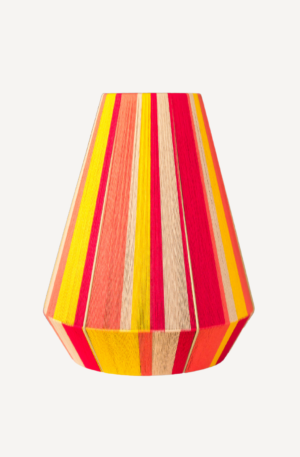 Luminaire original - La Passionnée safran - cannelle - corail - rouge