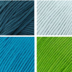 Paon - Glacier - Bleu de Prusse - Vert Prairie