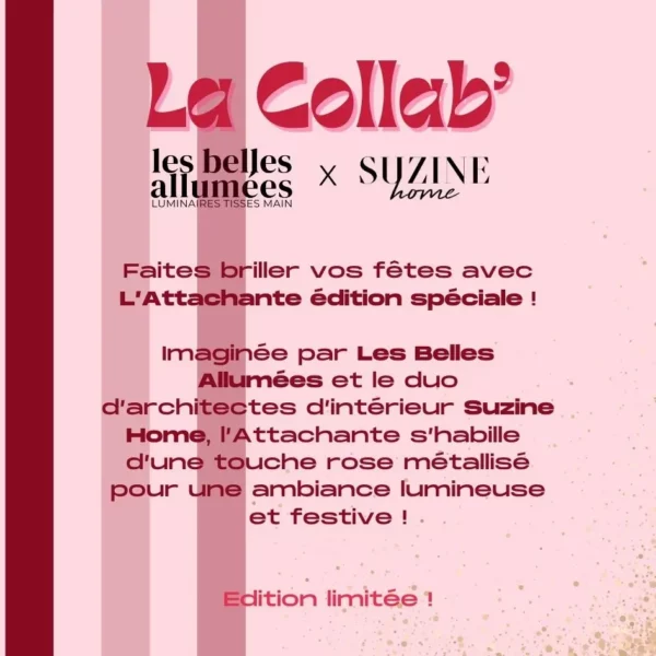 Lampe de chevet rose l'Attachante Suzine Home & Les Belles Allumées (2)