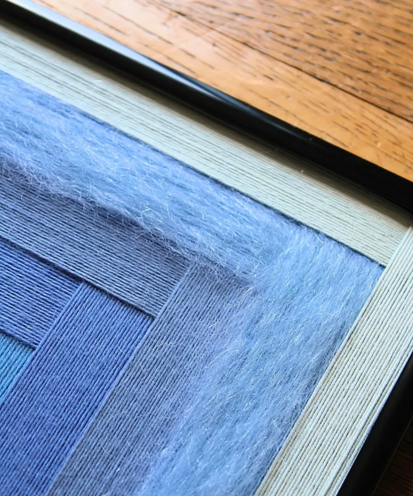 Tableau tissé "Ciel polaire"