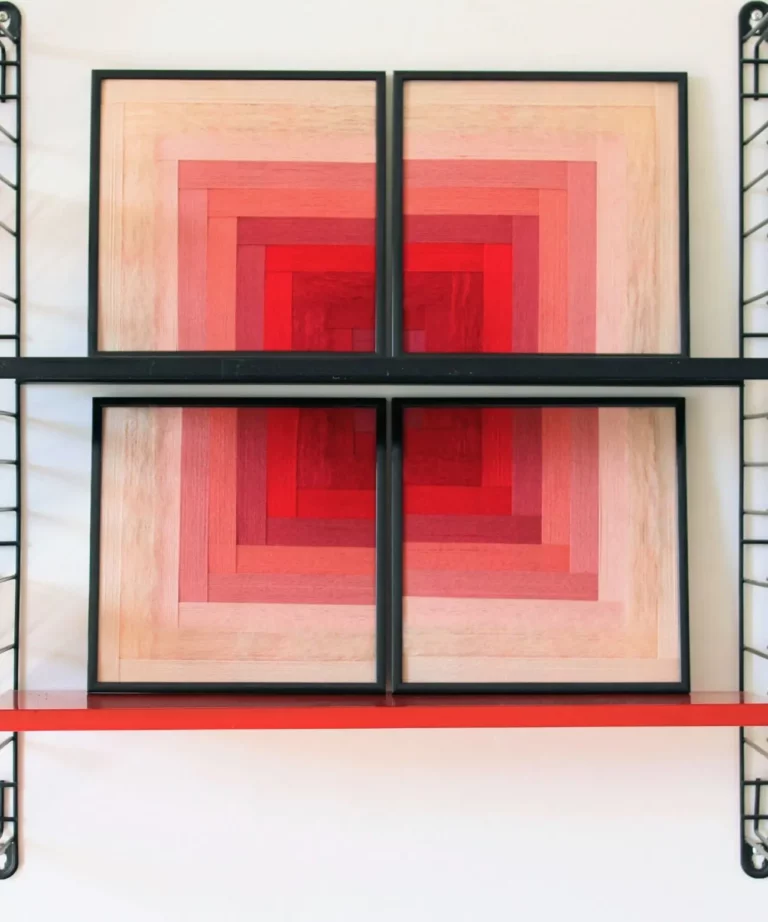 Tableau tissé "Floraison"